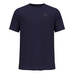 Odlo Kleding Odlo Zeroweight Chill-Tec Hardloopshirt Heren-donkerblauw