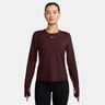 One Classic Dri-FIT Longsleeve Dames - donkerrood, wit