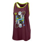 Wilson Kleding Wilson Queen Tech Tanktop Dames - wijnrood, 