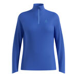 Odlo Hardloopshirt Odlo Essential 1/2 Zip Hardloopshirt Dames-blauw