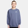 Sportswear Club Fleece Oversized Crew Sweatshirt Meisjes - blaugrau, wit