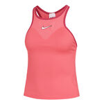 Nike Kleding Nike Dri-Fit Court Slam Solid Tanktop Dames-Koraal,Donkerrood
