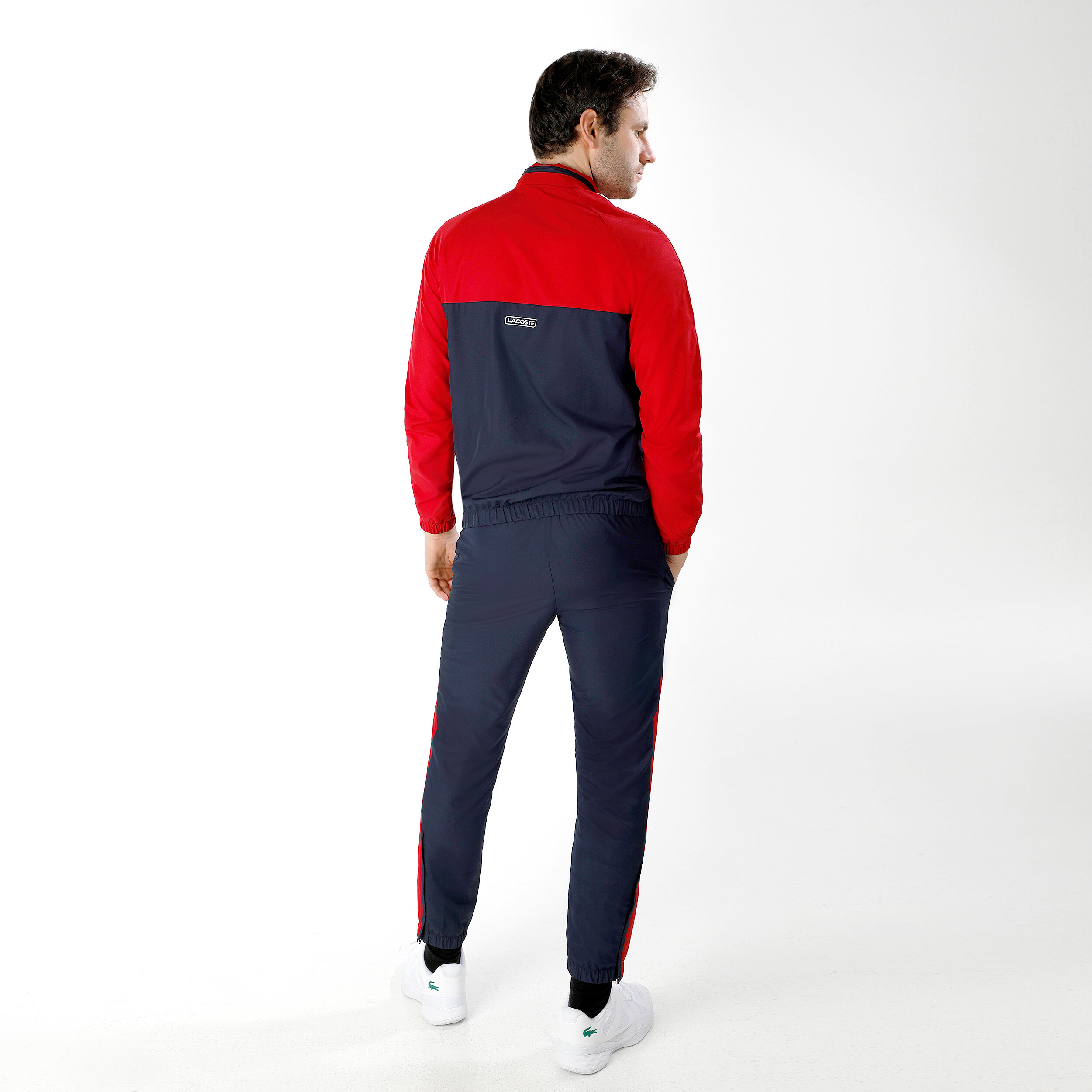 Lacoste trainingspak on sale rood