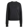 D4T Knit Crew Sweatshirt Dames-zwart