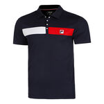 Fila Kleding Fila Jayden Polo Heren-Donkerblauw,Rood