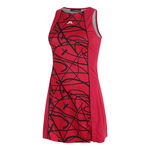 JLindeberg Kleding JLindeberg Maddy Printed Jurk Dames-Rood,Zwart