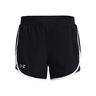 Fly By Elite 5in Shorts Dames-Zwart,Wit