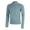 Launch Quarter-Zip Hardloopshirt Heren - blaugrau, 