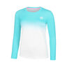 Crew Gradiant Longsleeve Meisjes-Turkoois,Wit