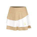 Quiet Please Kleding Quiet Please Wild Flounce Rok Dames-Beige,Wit