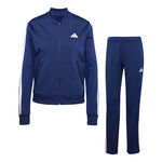 adidas Tenniskleding adidas 3 Stripes Trainingspak Dames-Donkerblauw