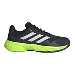 adidas Tennisschoenen adidas CourtJam Control 3 Gravelschoen Heren-Zwart,Limoen