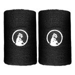Quiet Please Tenniskleding Quiet Please Long Zweetband Verpakking 2 Stuks-Zwart