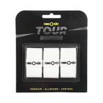 Tennis-Point Tennis overgrip Tennis-Point Tour Performance Verpakking 3 stuks - wit