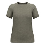 Odlo Kleding Odlo Essential Seamless Hardloopshirt Dames-Kaki