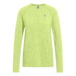 Odlo Kleding Odlo Essential Seamless Longsleeve Dames-Limoen