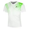 Topspin T-shirt Heren-Wit,Groen