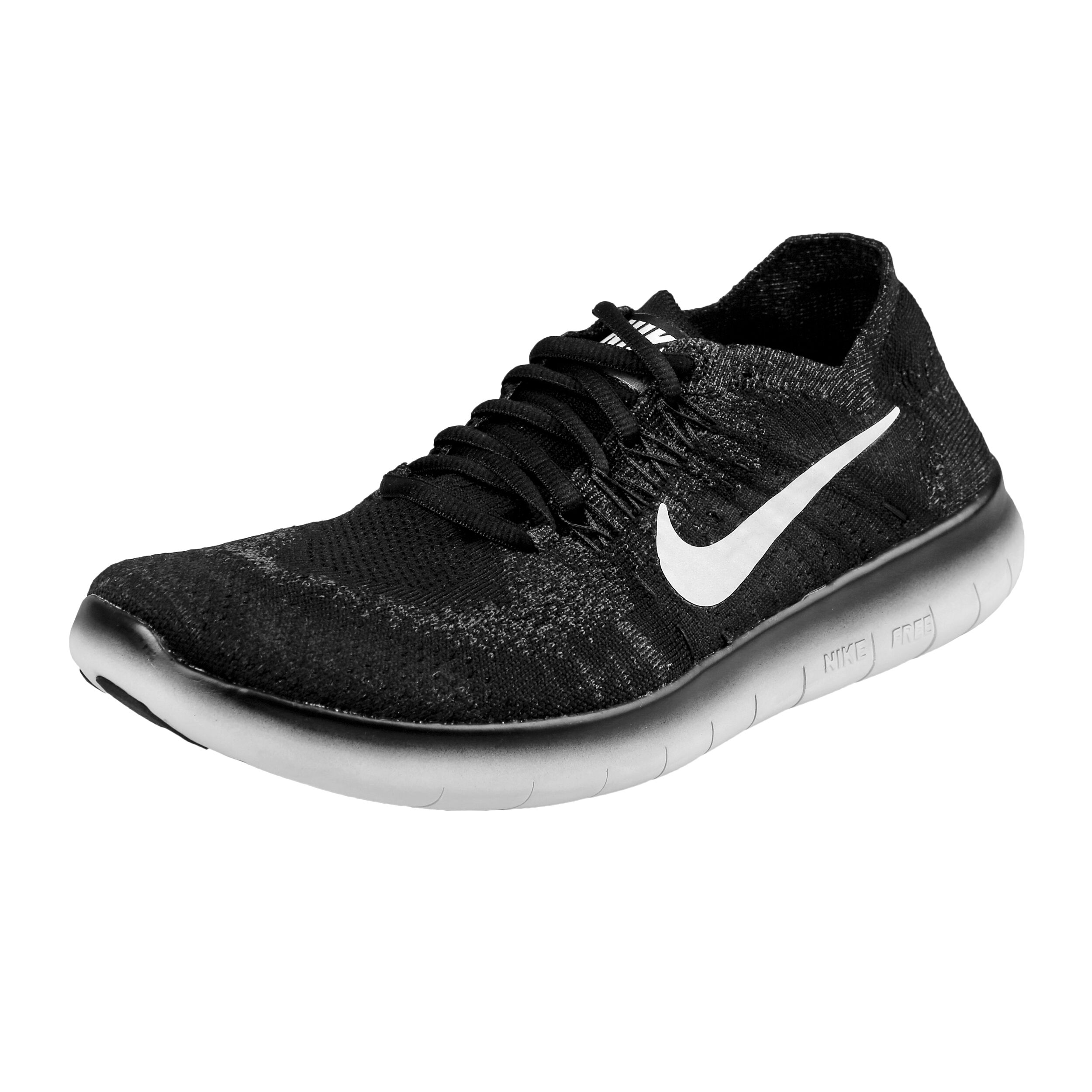 Nike Free Run Flyknit 2017 Fitnessschoen Dames - Zwart, Wit Nike Free Run Flyknit 2017 Fitnessschoen Dames - Zwart, Wit