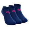 Leana No Show Tech Sportsokken Verpakking 3 Stuks Dames-Donkerblauw,Pink