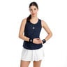 Crew Racerback Tanktop Dames-donkerblauw