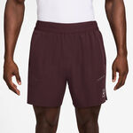 Nike Kleding Nike Court Dri-FIT Advantage 6in Shorts Heren - donkerrood, wit