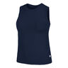 Ace Pocket Ribbed Tanktop Dames-Donkerblauw
