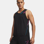 Under Armour Topje hardlopen Under Armour Velociti Elite Singlet Hardloopshirt Heren-zwart, pink