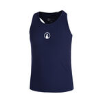 Quiet Please Kleding Quiet Please Racerback Tanktop Meisjes-Donkerblauw,Wit
