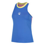 Quiet Please Kleding Quiet Please Racerback 2.0 Tanktop Dames-blauw, wit
