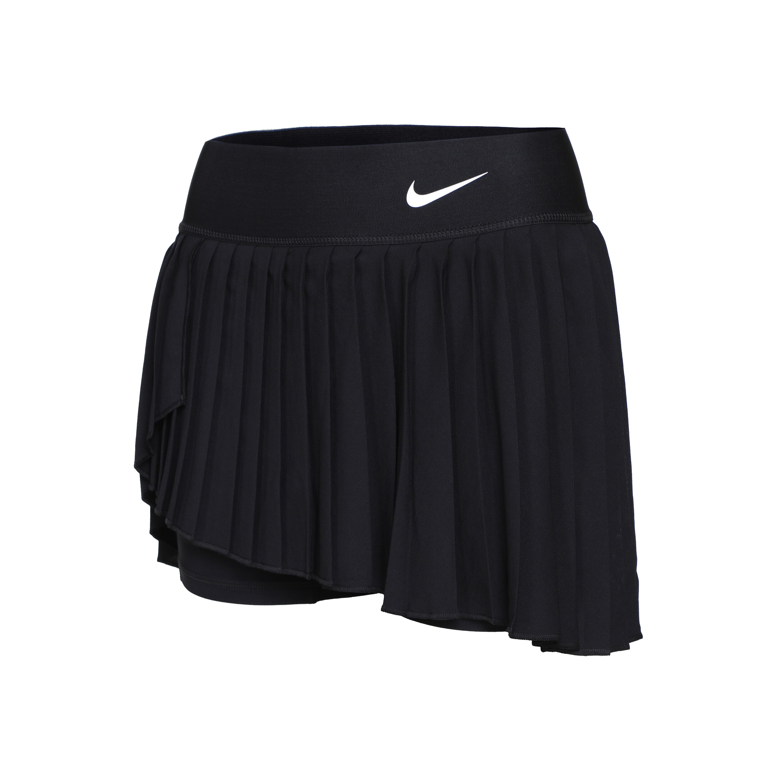 Buy Nike Court Dri Fit Advantage Pleated Rok Dames Zwart Wit online Tennis Point BE