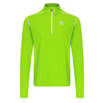 BIDI BADU Kleding BIDI BADU Zac Tech Half Zip Longsleeve Heren-Neongroen,Wit