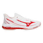 Mizuno Tennisschoenen Mizuno Wave Exceed Tour 7 Gravelschoen Dames - wit, rood