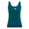 Court Tanktop Dames-donkergroen