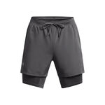 Under Armour Kleding Under Armour Launch 5in 2in1  Hardloopshorts Heren-donkergrijs, donkergrijs