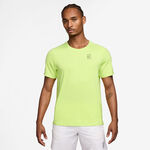 Nike Tenniskleding Nike Alcaraz Court Dri-FIT Advantage T-shirt Heren-citroengeel