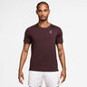 Court Dri-FIT Advantage T-shirt Heren - donkerrood, wit