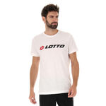 Lotto Lotto MSC II Logo Tee T-shirt Heren-wit, donkerblauw