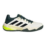 adidas Tennisschoenen adidas Barricade 13 Gravelschoen Heren-Crème,Donkergroen
