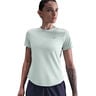 Swift Tee Hardloopshirt Dames-olijf, zilver