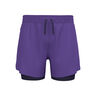 Zeroweight 5in 2in1 Hardloopshorts Heren-paars