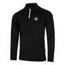 Big Serve 1/4 Zip Longsleeve Heren-Zwart,Wit