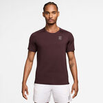 Nike Kleding Nike Court Dri-FIT Advantage T-shirt Heren - donkerrood, wit