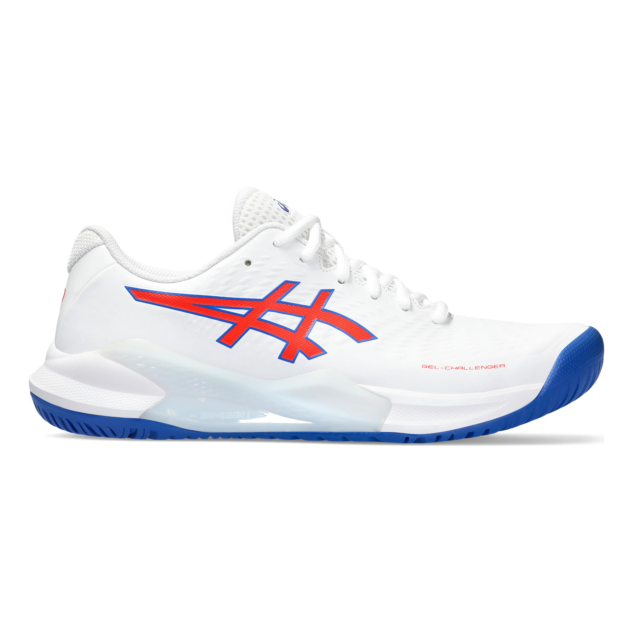 Buy ASICS Gel Challenger 14 Allcourt Schoen Heren Wit Blauw online Tennis Point BE