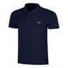 Ribbed Collar Polo Polo Heren-blauw, wit