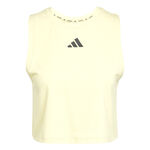 adidas Kleding adidas Boxy 3Stripes Tanktop Dames-Geel