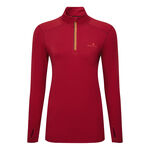 Ronhill Kleding Ronhill Core Thermal 1/2 Zip Hardloopshirt Dames-Rood