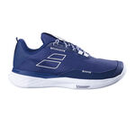 Babolat Tennisschoenen Babolat Sfx Evo Carpet Tennisschoen Tapijt Heren-Donkerblauw,Wit