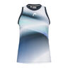 Performance Tanktop Dames - donkerblauw, wit