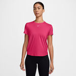 Nike Kleding Nike One Classic Dri-FIT T-shirt Dames-berry, wit