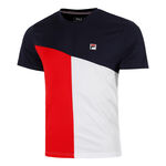 Fila Kleding Fila Christian T-shirt Heren-Donkerblauw,Rood